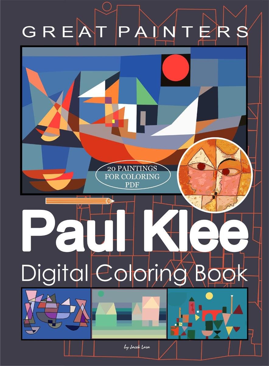 Great Painters Paul Klee Digital Coloring Book okładka