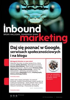 Inbound Marketing. Daj się poznać w Google, serwisach społecznościowych i na blogu okładka