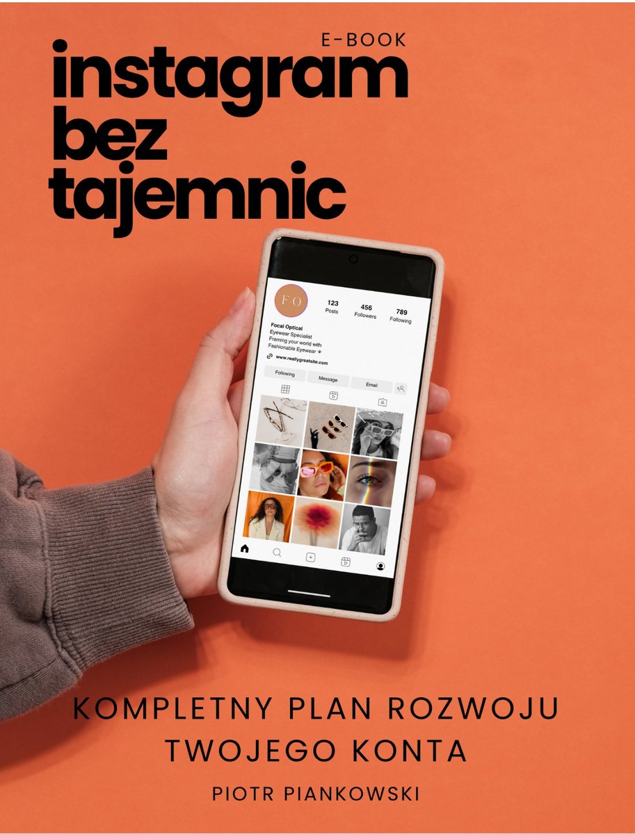 Instagram bez tajemnic. Kompletny plan rozwoju Twojego konta - ebook PDF okładka
