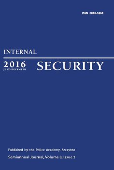 Internal Security (July-December 2016) Vol. 8/2/2016 okładka