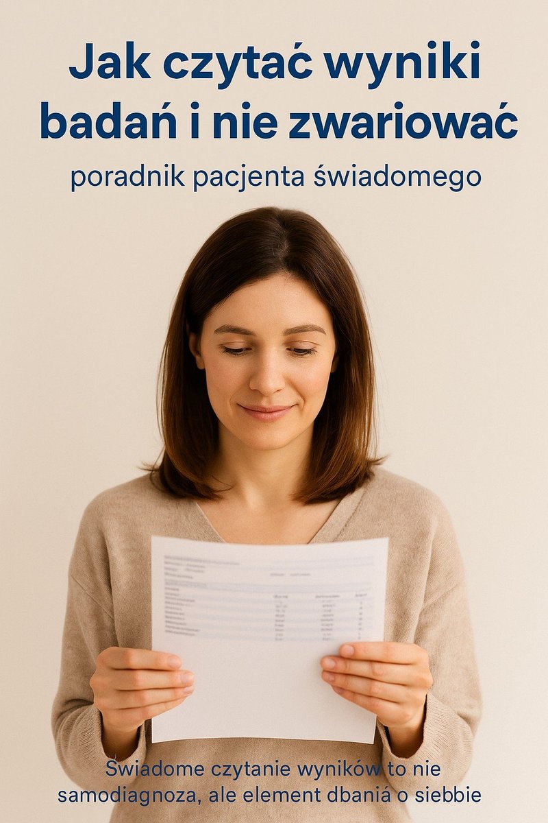 Jak czytać wyniki badań i nie zwariować. Poradnik pacjenta świadomego okładka