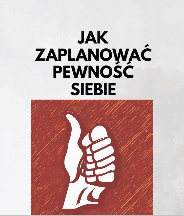 Jak zaplanować pewność siebie. Workbook okładka