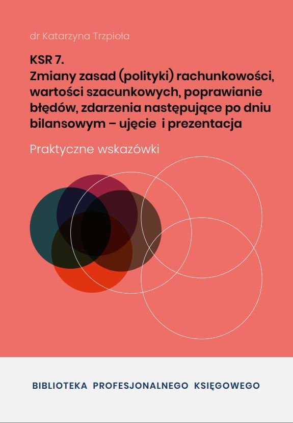 KSR 7. Zmiany zasad rachunkowości, wartości szacunkowych, poprawianie błędów okładka