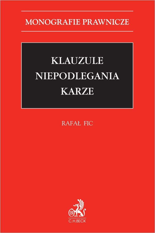 Klauzule niepodlegania karze okładka