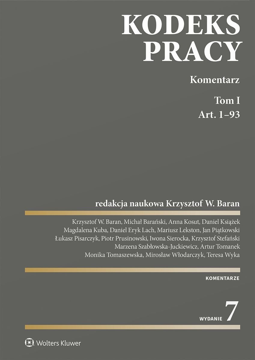 Kodeks pracy. Komentarz. Tom 1-2 - ebook PDF okładka