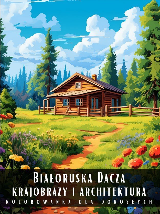 Kolorowanka Dla Dorosłych Białoruska Dacza Krajobrazy i Architektura okładka