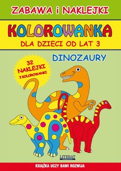 Kolorowanka dla dzieci od lat 3. Dinozaury okładka