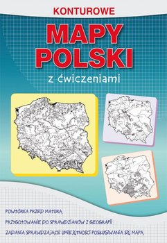 Konturowe mapy Polski z ćwiczeniami okładka