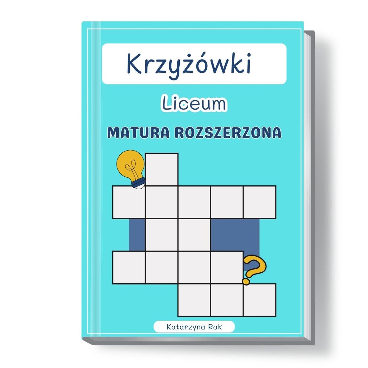 Krzyżówki. Liceum. Matura rozszerzona. okładka