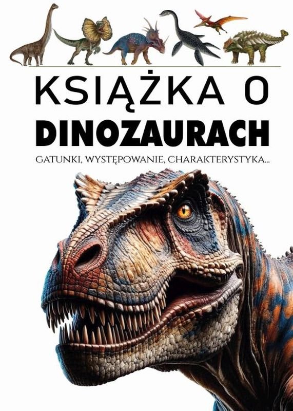 Książka o dinozaurach okładka