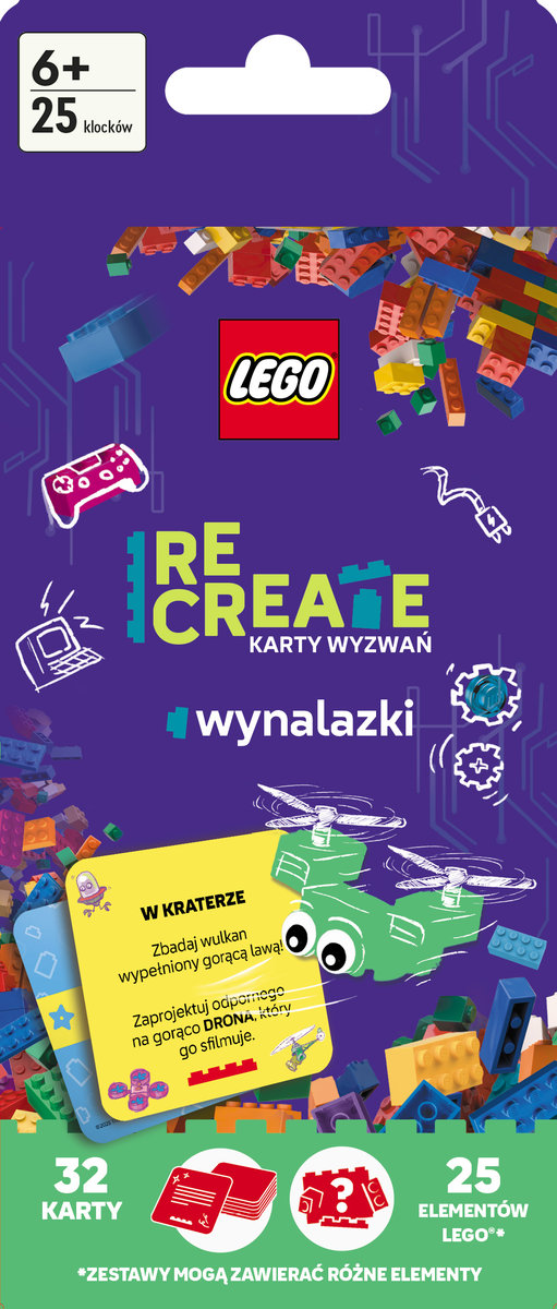 LEGO Recreate. Karty Wyzwań. Wynalazki okładka