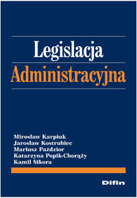 Legislacja administracyjna okładka