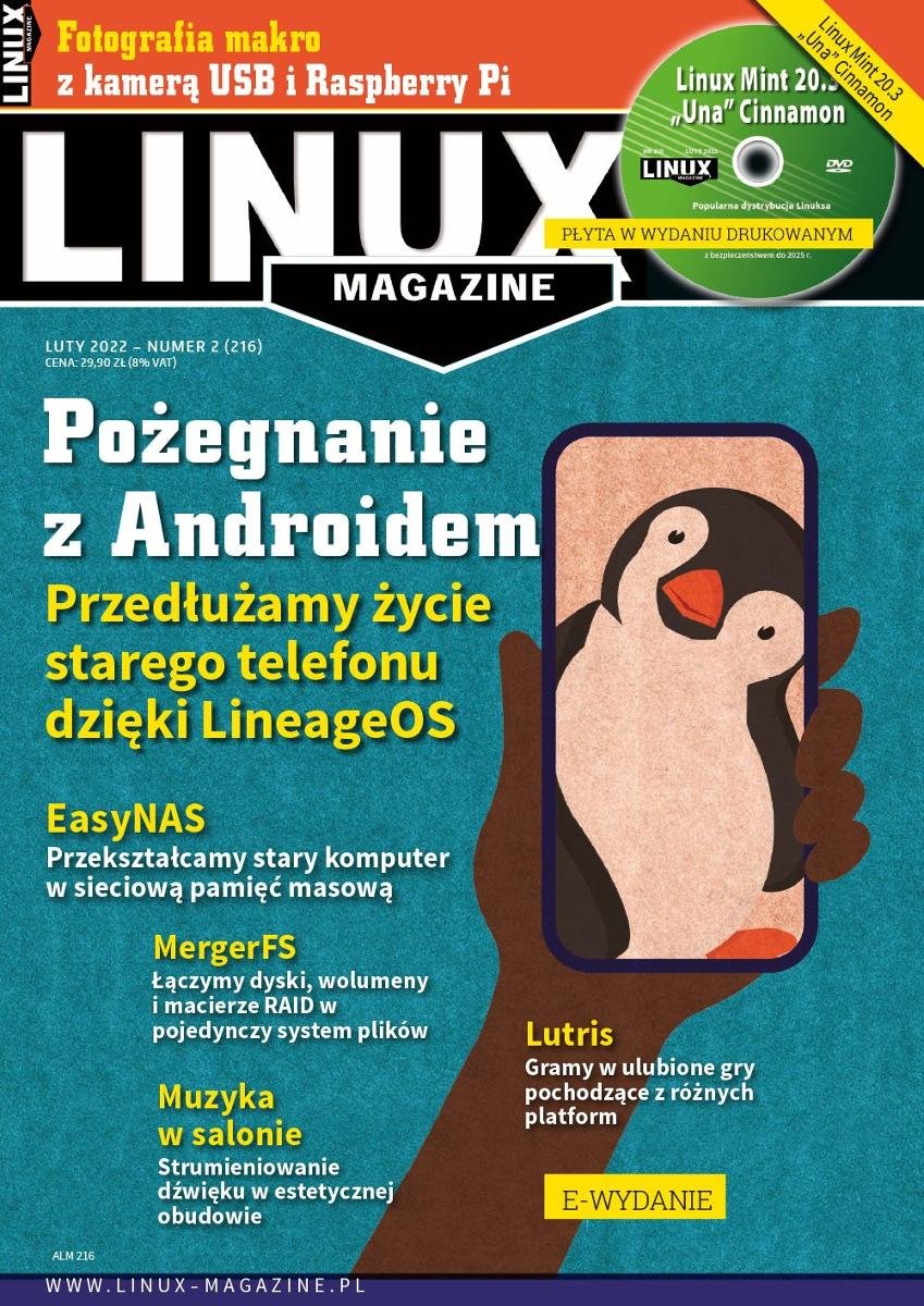 Linux Magazine. Luty 2022 okładka