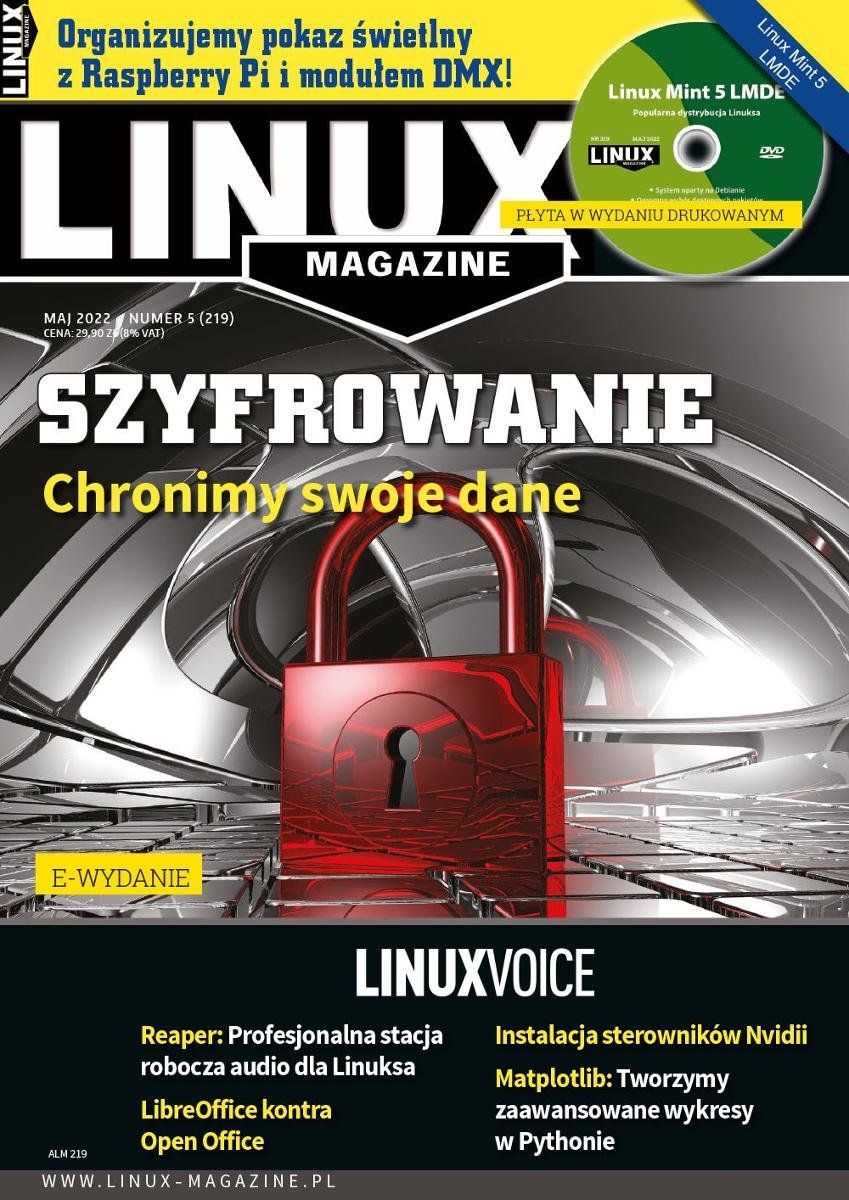 Linux Magazine. Maj 2022 okładka