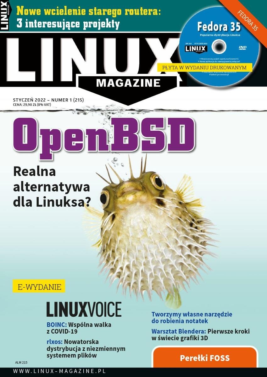 Linux Magazine. Styczeń 2022 okładka