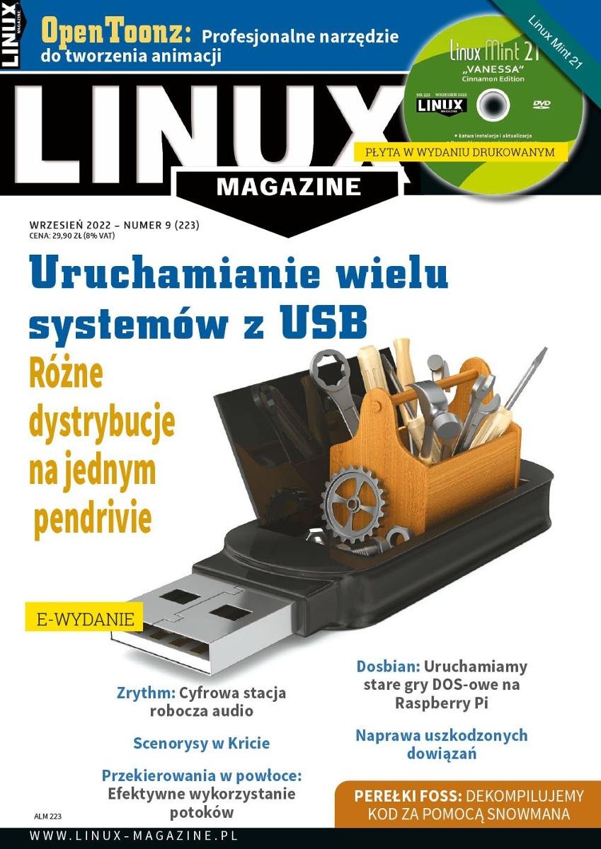 Linux Magazine. Wrzesień 2022 okładka