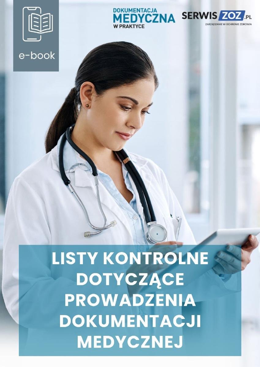 Listy kontrolne dotyczące prowadzenia dokumentacji medycznej okładka