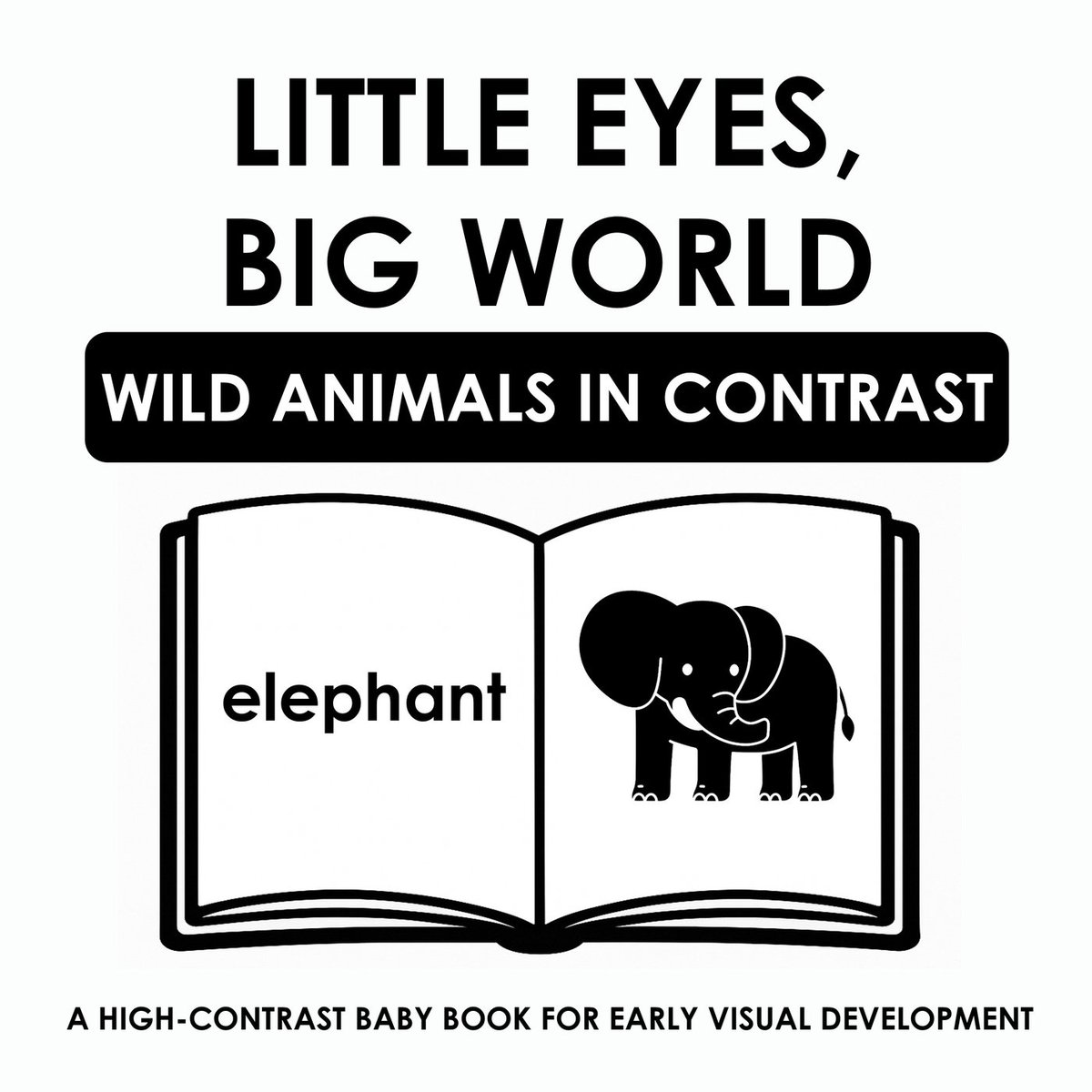 Little eyes, big world. Wild animals in contrast okładka