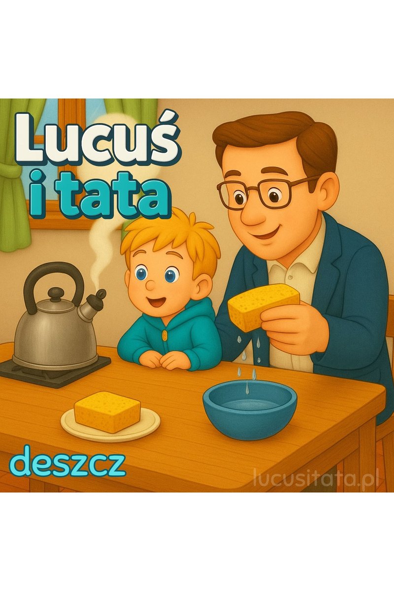 Lucuś i tata. Deszcz okładka