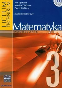 Matematyka 3. Podręcznik zakres podstawowy okładka