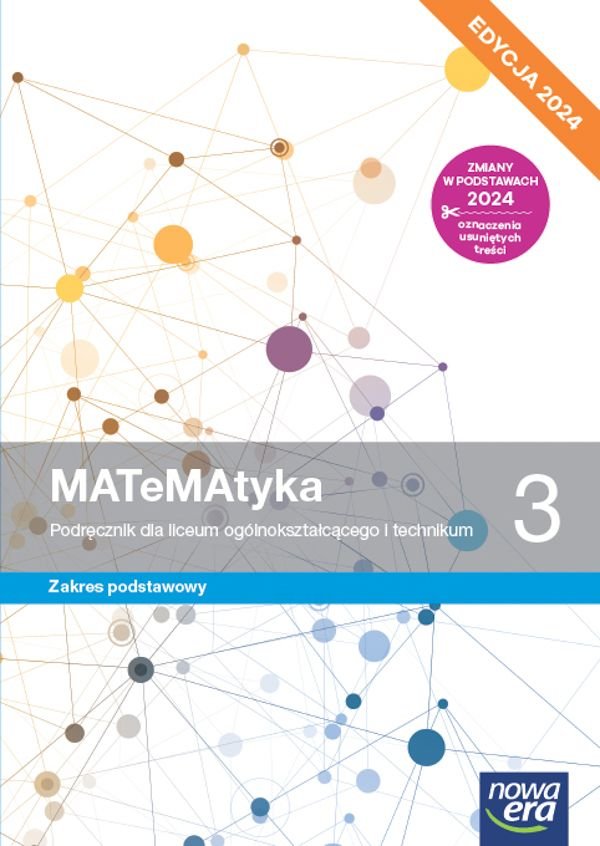 Matematyka. Podręcznik. Klasa 3. Zakres podstawowy. Liceum i technikum. Edycja 2024 okładka