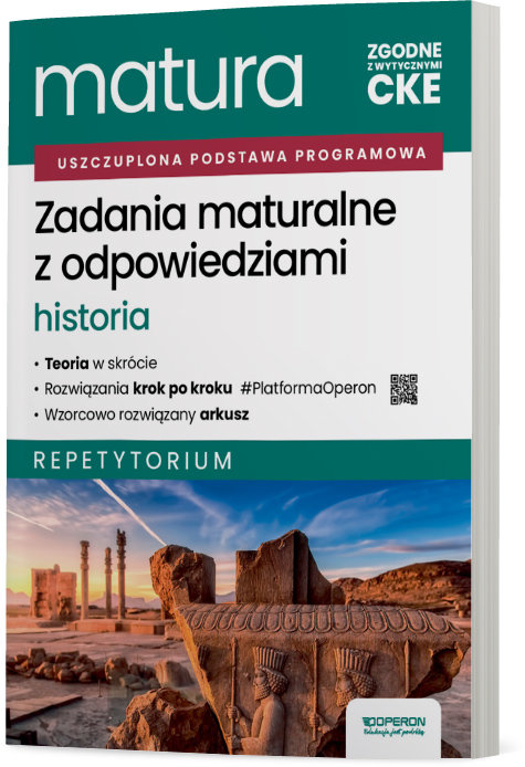 Matura 2026 Historia. Zadania maturalne z odpowiedziami. Repetytorium okładka