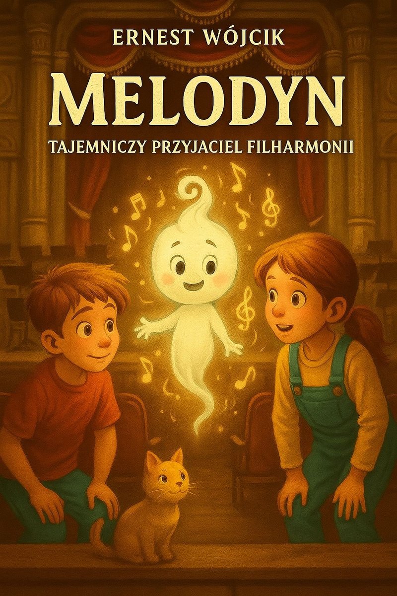 Melodyn, tajemniczy przyjaciel filharmonii + Zeszyt do kolorowania - ebook EPUB okładka