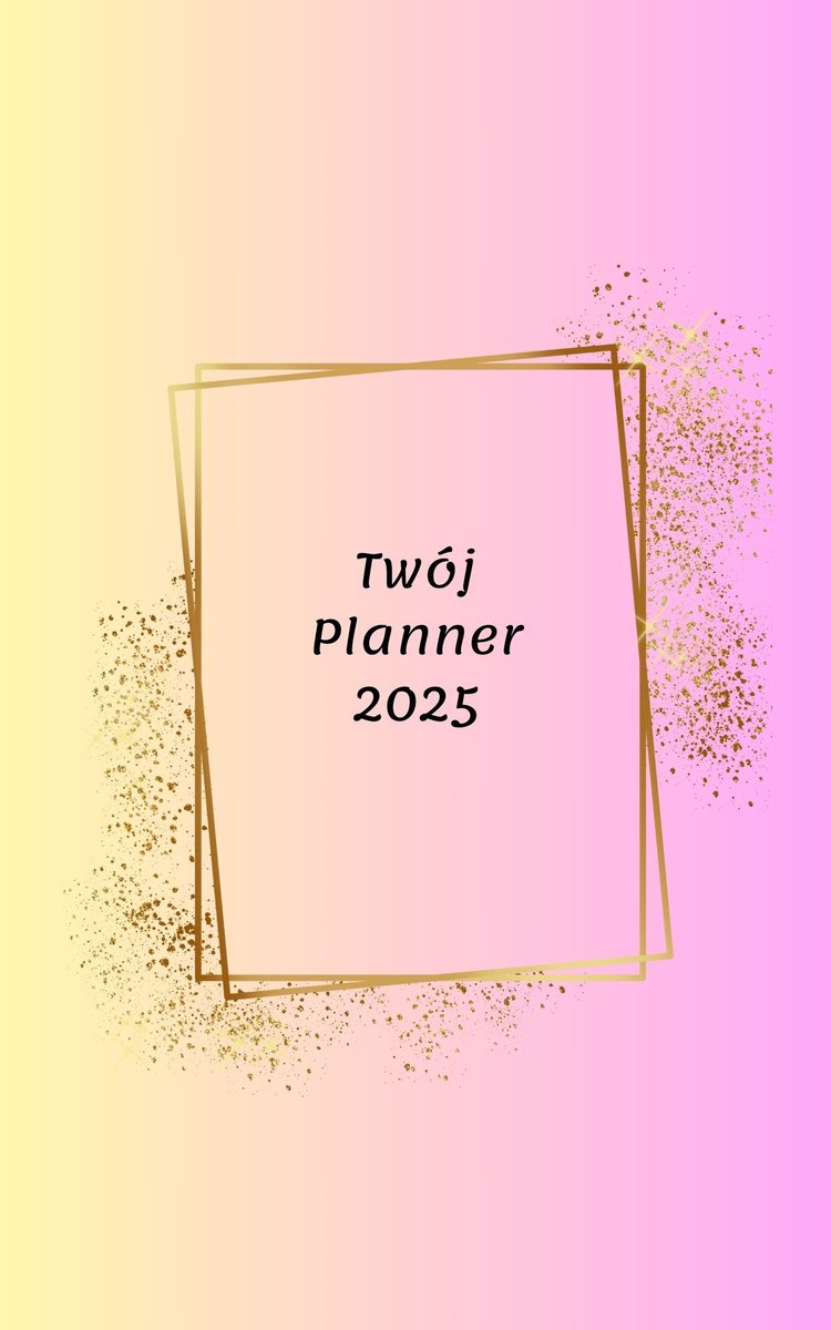 Minimalistyczny Estetyczny Elegancki Planer 2025 okładka