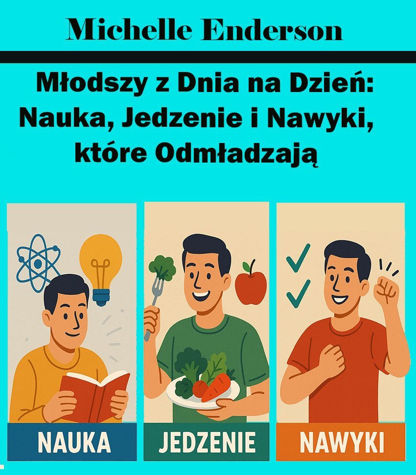 Młodszy z Dnia na Dzień. Nauka, Jedzenie i Nawyki, które Odmładzają - ebook PDF okładka