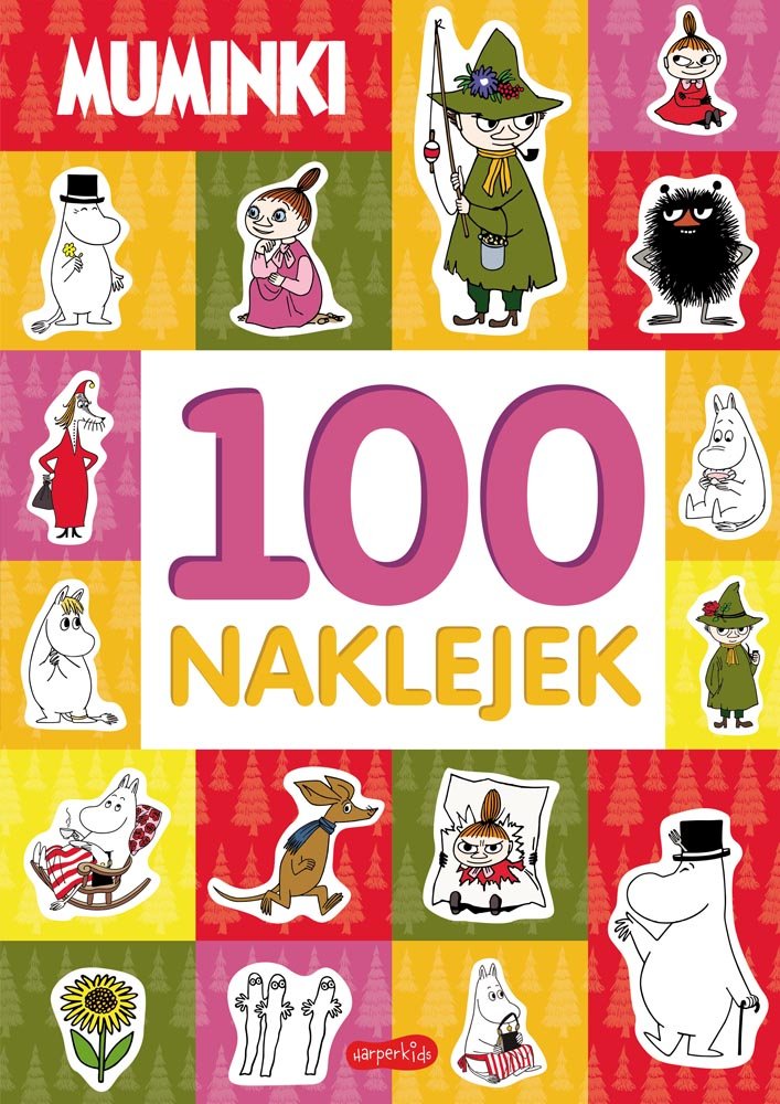 Muminki. 100 naklejek okładka