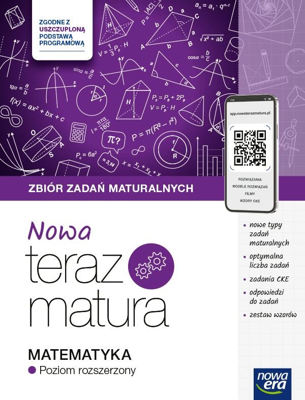 NOWA Teraz matura 2024/2025. Matematyka. Zbiór zadań maturalnych. Poziom rozszerzony okładka