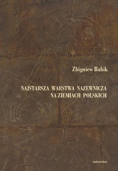 Najstarsza warstwa nazewnicza na ziemiach polskich okładka