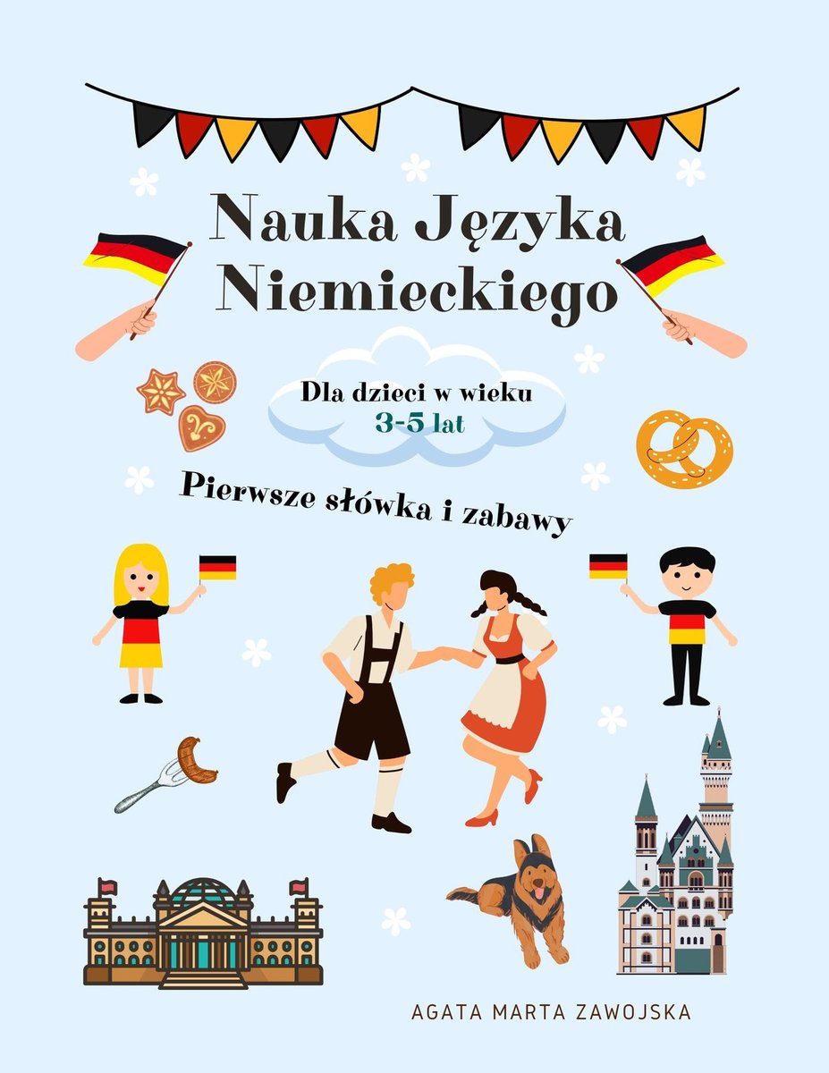 Nauka języka niemieckiego dla dzieci w wieku 3-5 lat okładka