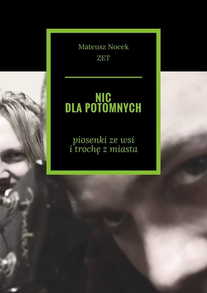 Nic dla potomnych okładka