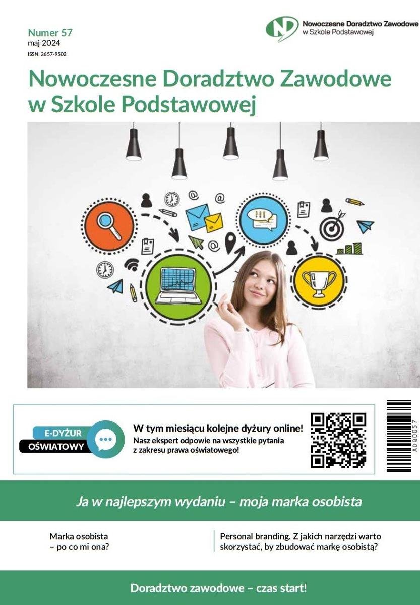 Nowoczesne Doradztwo Zawodowe w Szkole Podstawowej. Numer 57.  Ja w najlepszym wydaniu – moja marka osobista okładka