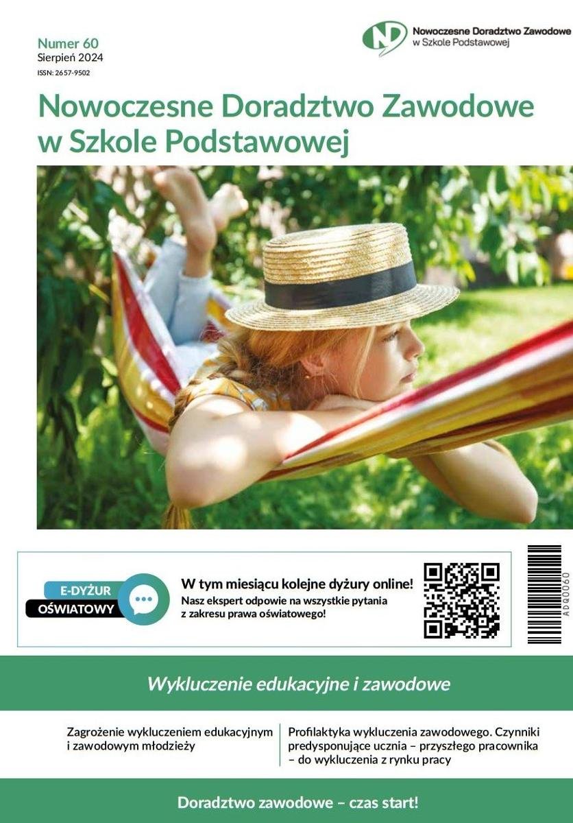 Nowoczesne Doradztwo Zawodowe w Szkole Podstawowej. Numer 60. Wykluczenie edukacyjne i zawodowe okładka