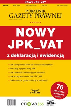 Nowy JPK_VAT z deklaracją i ewidencją okładka