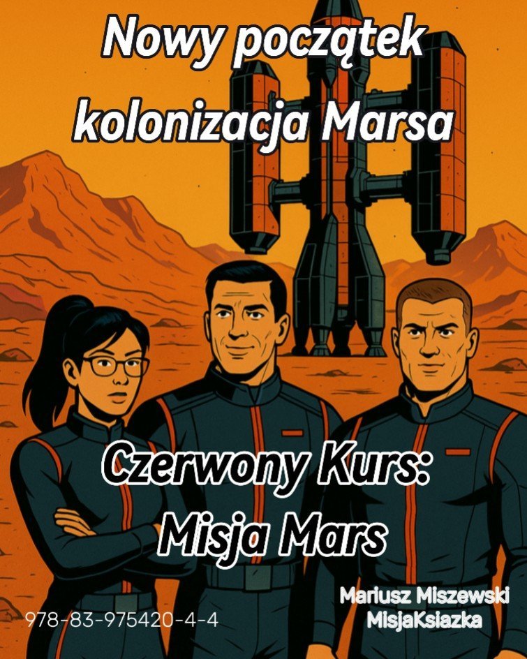 Nowy początek-kolonizacja Marsa.  Czerwony Kurs: Misja Mars okładka