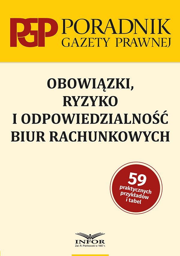 Obowiązki, ryzyko i odpowiedzialnoś�� biur rachunkowych okładka