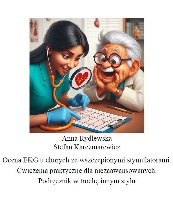 Ocena EKG u chorych ze wszczepionymi stymulatorami. Ćwiczenia praktyczne dla niezaawansowanych - ebook PDF okładka