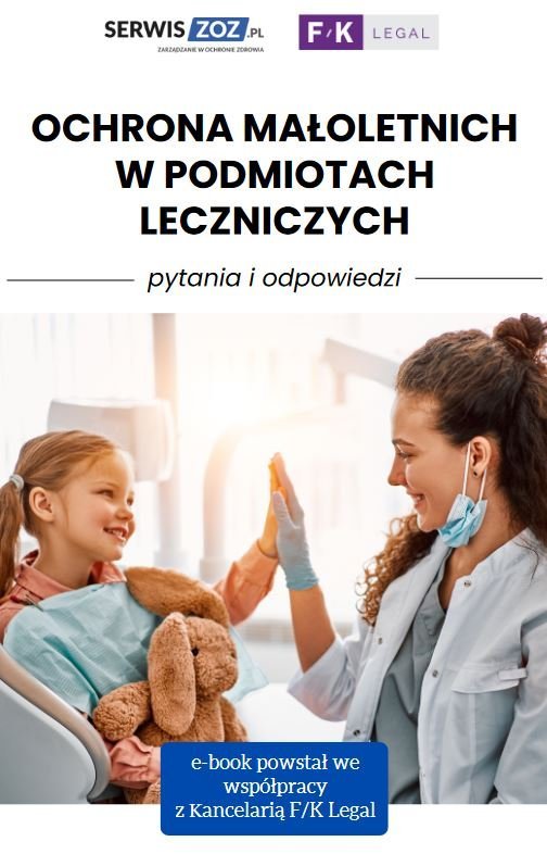 Ochrona małoletnich w podmiotach leczniczych. Pytania i odpowiedzi okładka