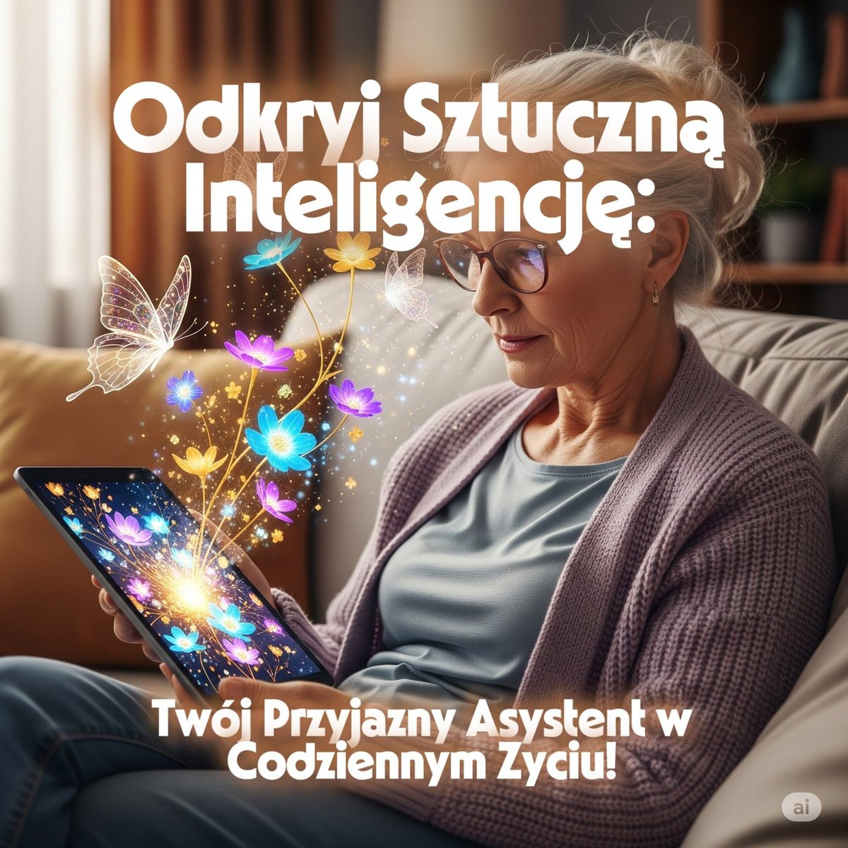 Odkryj Sztuczną Inteligencję: Twój Przyjazny Asystent w Codziennym Życiu! okładka