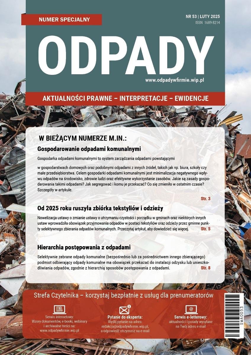 Odpady. Numer specjalny 53 - ebook MOBI okładka