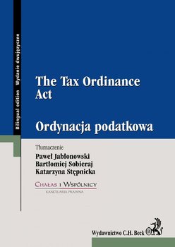 Ordynacja podatkowa. The tax ordinance act okładka