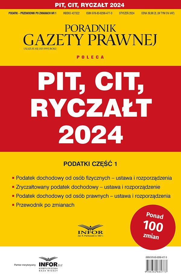 PIT, CIT, Ryczałt 2024 okładka