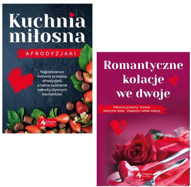 Pakiet: Kuchnia miłosna / Romantyczne kolacje we dwoje okładka