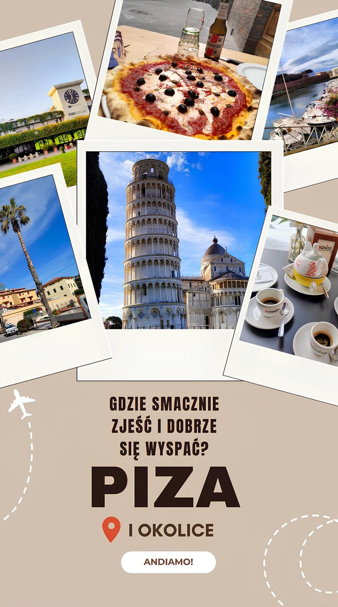 Piza i okolice - Gdzie smacznie zjeść i dobrze się wyspać? okładka