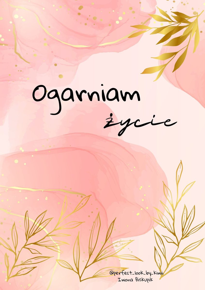 Planer tygodniowy- organizer - planer "Ogarniam życie" okładka