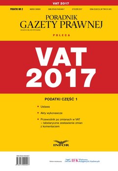 Podatki. Część.1. VAT 2017 okładka