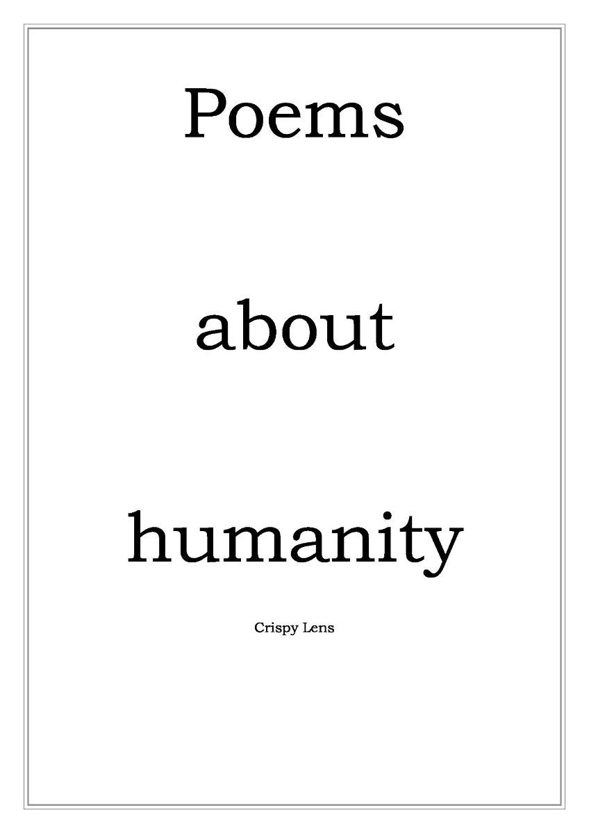 Poems about humanity okładka